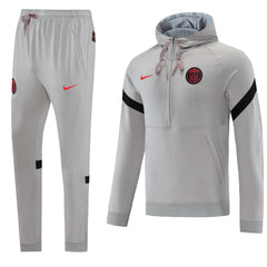 PSG hoodie grey/red