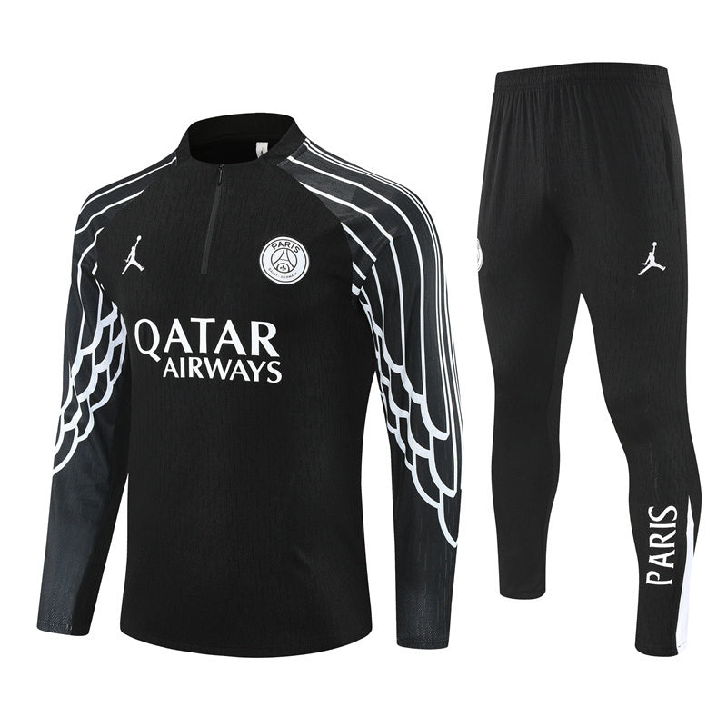 PSG jordan wings tracksuit black edition
